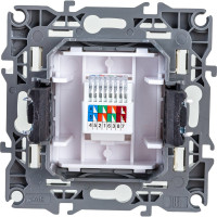 Информационная розетка ЭРА 12-3107-02 RJ45, IP20, слоновая кость Б0014724