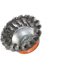 Щетка чашечная, витая стальная проволока (75 мм; М14х2 мм) Sturm 5240202