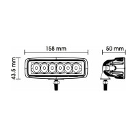 Светодиодная фара Вымпел WL-118BF, ближний свет, мет. корп. 6 диодов 5179