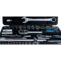 Набор инструмента 82 предмета 1/2" 1/4"DR, CrV AUTOVIRAZH AV-212082