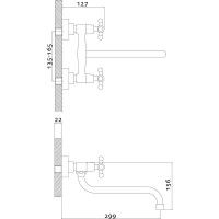 Смеситель для кухни Rossinka G02-74