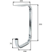 Потолочный крючок ALBERTS 155х255х150х70 мм 802134