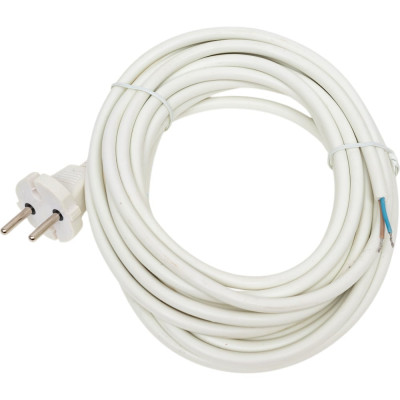 Шнур DORI ПВС 2х0,75 с вилкой 7,0 м белый 41474