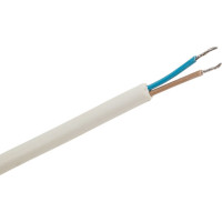 Шнур DORI ПВС 2х0,75 с вилкой 7,0 м белый 41474