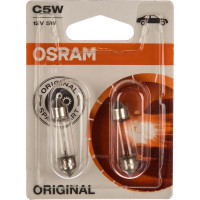Автолампа Osram C5W SV8.5,8 35мм, 2шт 12V ,1,10 6418-2BL