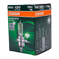 Автолампа Osram H4 60,55 P43t+30 ALLSEASON SUPER 3000K 12V ,10,100 HIT 64193ALS