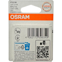 Автолампа PY21W BAU15s YELLOW 2 штуки 12В 1.10 7507-2BL Osram 138258