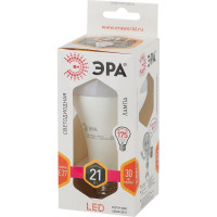 Светодиодная лампа ЭРА LED A65-21W-827-E27, груша, теплый Б0035331