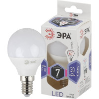 Светодиодная лампа ЭРА LED P45-7W-860-E14, шар, холодный Б0031401