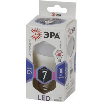 Светодиодная лампа ЭРА LED P45-7W-860-E27, шар, холодный Б0031402