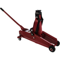 Гидравлический подкатной домкрат 3т +кейс /красный//подъем 390 мм AUTOVIRAZH AV-076013