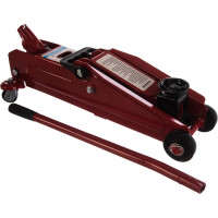 Гидравлический подкатной домкрат 3т +кейс /красный//подъем 390 мм AUTOVIRAZH AV-076013