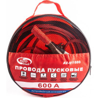 Пусковые провода AUTOVIRAZH 600 А, в сумке ПВХ, комплект AV-911600