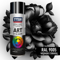 Аэрозольная краска Tytan PROFESSIONAL ART OF THE COLOUR RAL9005, черная глянец 400мл 93809 54037