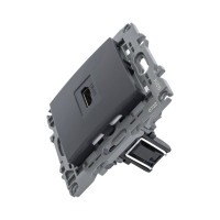 Розетка HDMI ЭРА 14-3114-05 IP20, Elegance, антрацит Б0034336