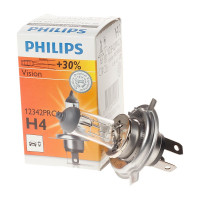 Автолампа PHILIPS H4 60,55 P43t-38+30 12V ,10,100 HIT 12342PRC1 098738