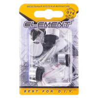 Зеркалодержатель ELEMENT D17мм металл+пластик № 1 хром 4 шт 116620