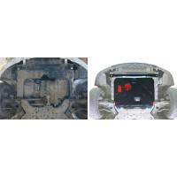 ЗК+КПП Hyundai Solaris 2011-2016/Kia Rio 2011-2017, сталь 2 мм АвтоБроня 111.02343.1