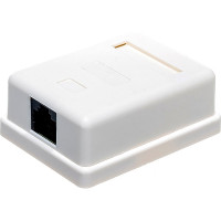Розетка Cablexpert RJ-45 кат.5e внешняя 1 порт, 110&Krone NA212
