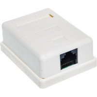 Розетка Cablexpert RJ-45 кат.5e внешняя 1 порт, 110&Krone NA212