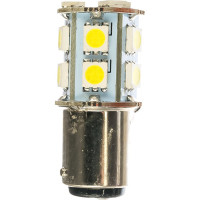 Автолампа MEGAPOWER T20W P27 7W W3x16q 5 SMD MEGA WHITE блистер 360лм 6000K 12V 1 50 57374