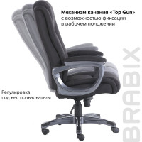 Компьютерное офисное кресло руководителя BRABIX PREMIUM Solid HD-005, НАГРУЗКА до 180 кг 531822