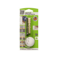 Комплект дверного ограничителя ЕВРОПАРТНЕР TSM белый 87573