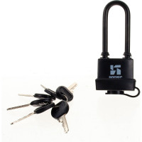 Навесной замок Аллюр ВС1Ч-374ПД черный пластик дл.дужка 3395