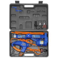 Электрический домкрат KRAFT 2 т, с гайковертом, в кейсе KT 850001