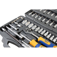 Набор инструмента 1/4 Dr 46 предметов пластиковый кейс+блистер KRAFT KT 700618