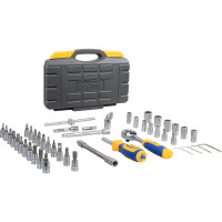 Набор инструмента 1/4 Dr 46 предметов пластиковый кейс+блистер KRAFT KT 700618