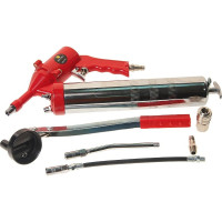 Пневматический солидолонагнетатель 500 мл/картридж 470мл max 400 бар с дополнительным комплектом ЭВРИКА ER-84106-5