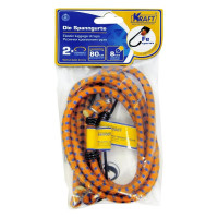 Набор резинок KRAFT 2 шт, 80 см, D=8 мм, мет крючки KT 860001
