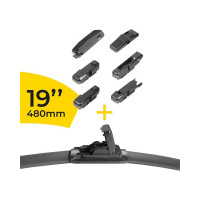 Щетка стеклоочистителя мультиадаптерная в блистере 19/48 см SUPER FLAT+ Rekzit 91348