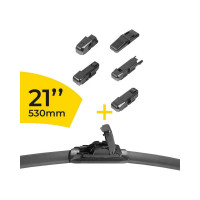Щетка стеклоочистителя мультиадаптерная в блистере 21/53 см SUPER FLAT+ Rekzit 91353