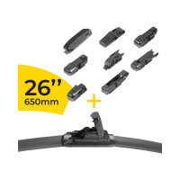 Щетка стеклоочистителя мультиадаптерная в блистере 26/65 см SUPER FLAT+ Rekzit 91365