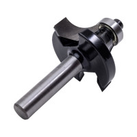 Фреза кромочная калевочная с нижним подшипником серия 1017 (35x18 мм; R12 мм; хвостовик 8 мм) Росомаха 801709