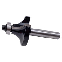 Фреза кромочная калевочная с нижним подшипником серия 1017 (35x18 мм; R12 мм; хвостовик 8 мм) Росомаха 801709