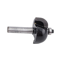 Фреза кромочная калевочная с нижним подшипником серия 1018 (35x18 мм; R12 мм; хвостовик 8 мм) Росомаха 801802