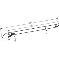 Воротный упор Домарт 300 мм мод.2 б/п 10 УТ-00000737