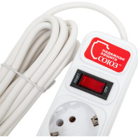 Сетевой фильтр Союз ПВС 3*0,75 белый 5м 1327