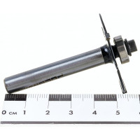 Фреза кромочная фальцевая с нижним подшипником серия 1023 (40x2x50 мм; Z3; хвостовик 8 мм) Росомаха 802311