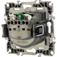Розетка ЭРА 12-2101-06 2P E Schuko, 16A-250В, IP20, 12, чёрный Б0014680