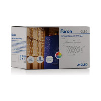 Гирлянда FERON 230V 240 LED IP20, шнур 1.5м, CL30 32359