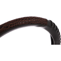 Оплетка SKYWAY Wood-5 M Серая экокожа S01102152