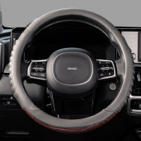 Оплетка SKYWAY Wood-5 M Серая экокожа S01102152
