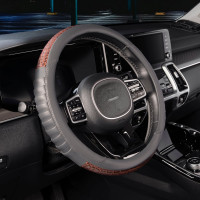 Оплетка SKYWAY Wood-5 M Серая экокожа S01102152