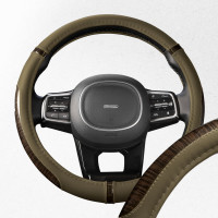 Оплетка SKYWAY Wood-10 M Бежевая экокожа S01102440