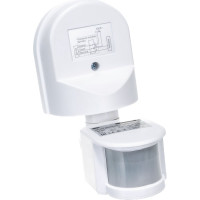 Детектор движения IEK ДД 008 1100Вт, угол обз., 180град., дальн. 12м, IP44, бел. LDD10-008-1100-001