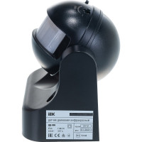 Детектор движения IEK ДД 009 1100Вт угол обз. 180град., дальн. 12м, IP44, черн. LDD10-009-1100-002